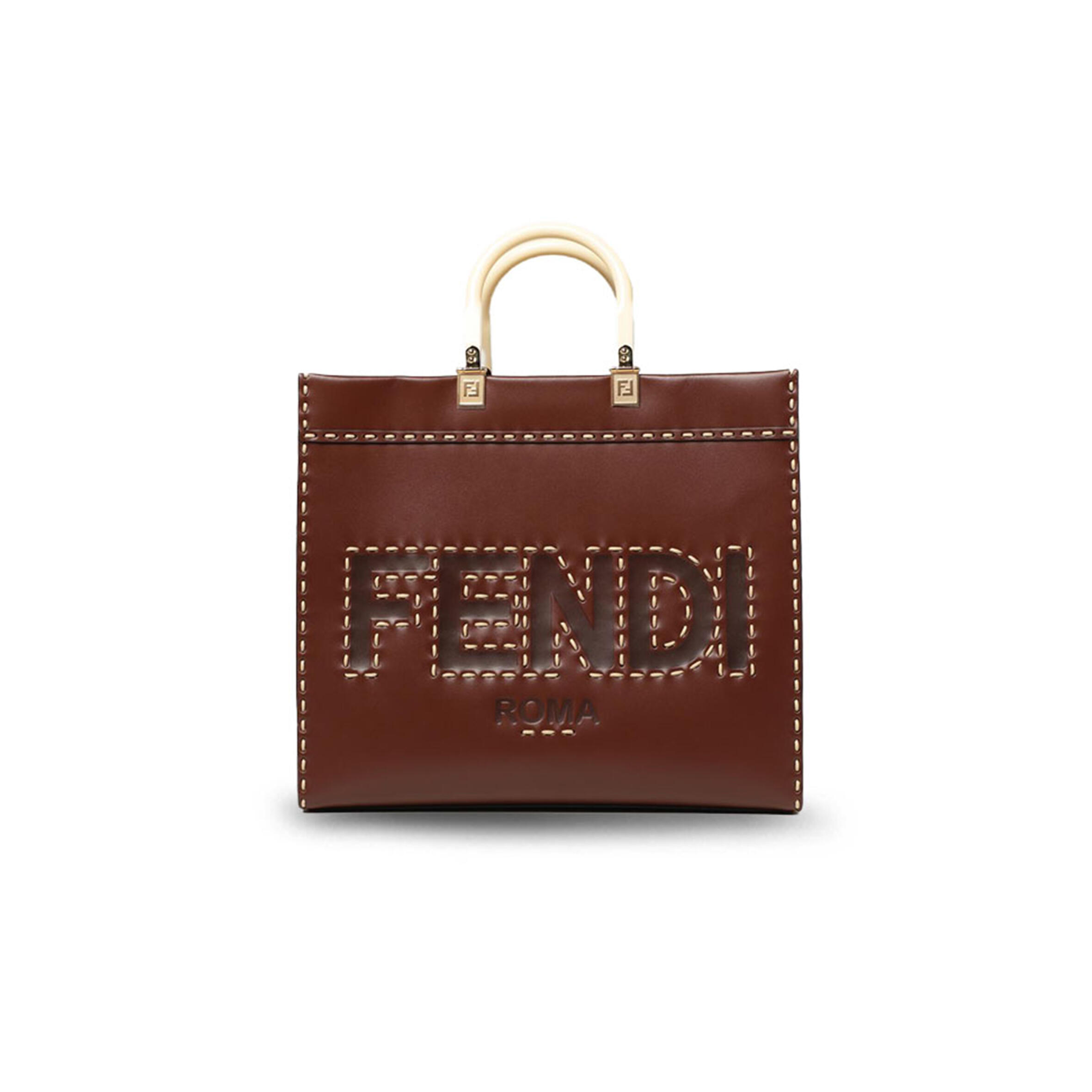 F**di sunshine shopper tote leather medium (36*30*15cm)